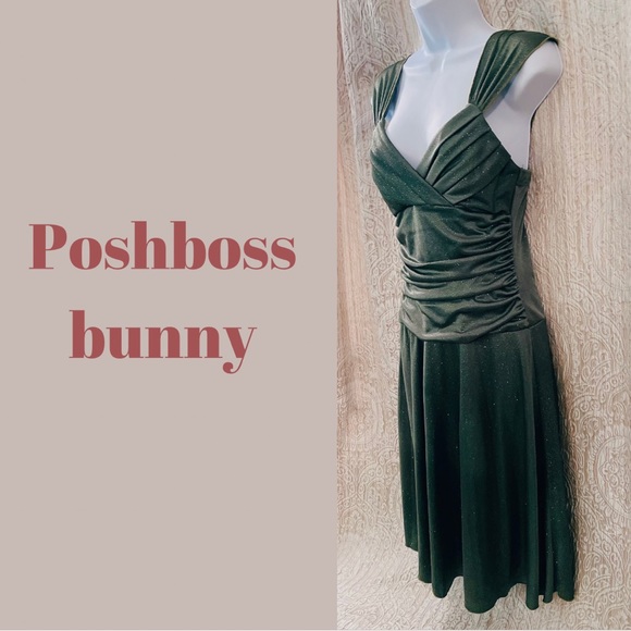 Green Sparkly Dress by Speechless - Picture 2 of 5